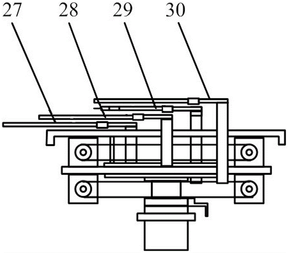 A wafer transfer device for multi-chamber processing