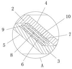 Building carbon fiber reinforcing band and reinforcing band winding device