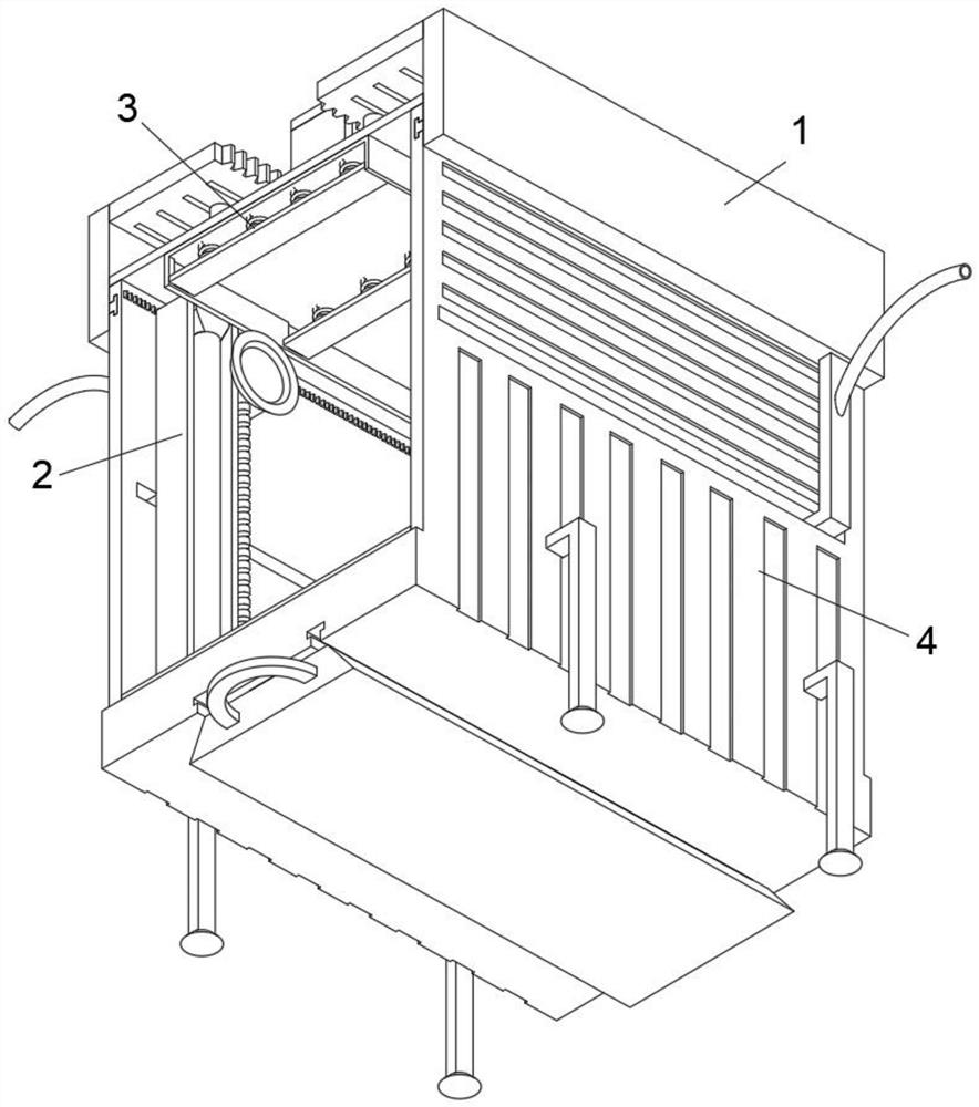 Multi-layer coating brushing device for environment-friendly corrosion-resistant paper-plastic production line