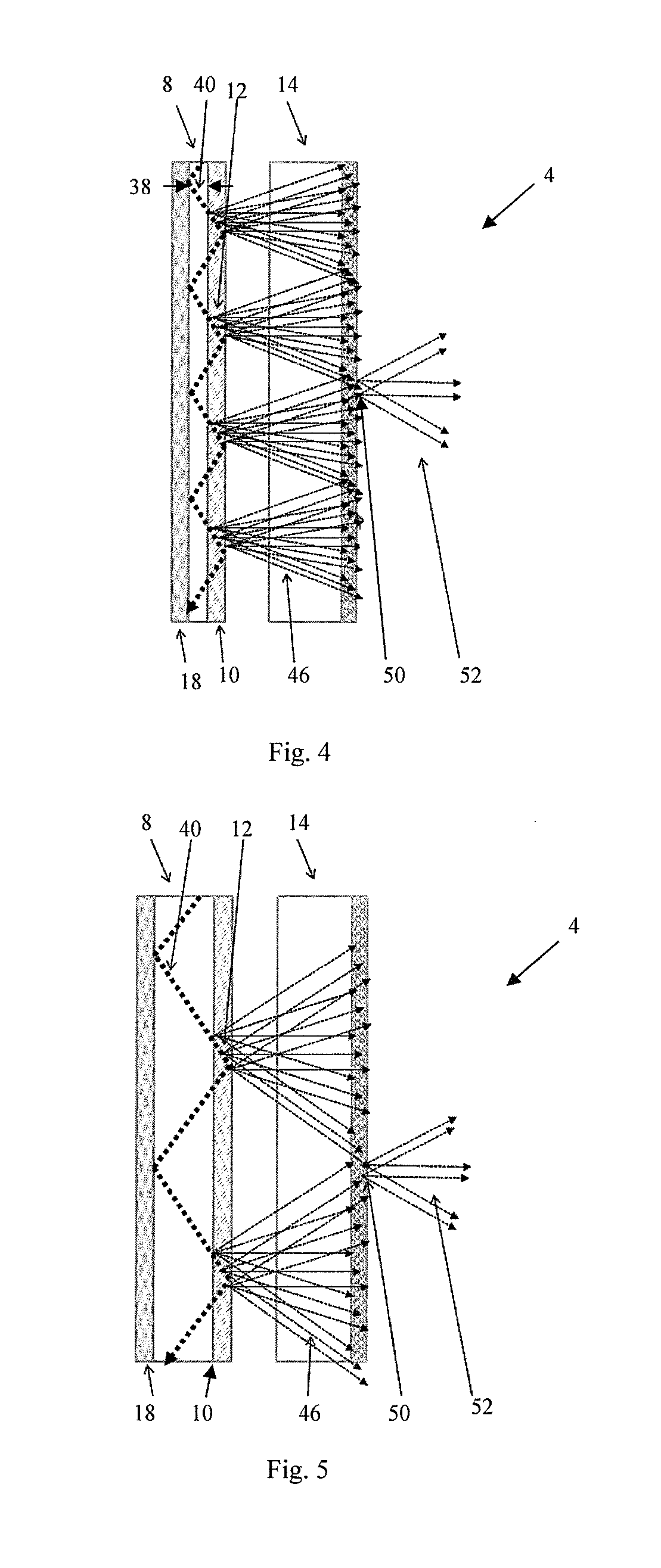 Illumination device for a liquid crystal display