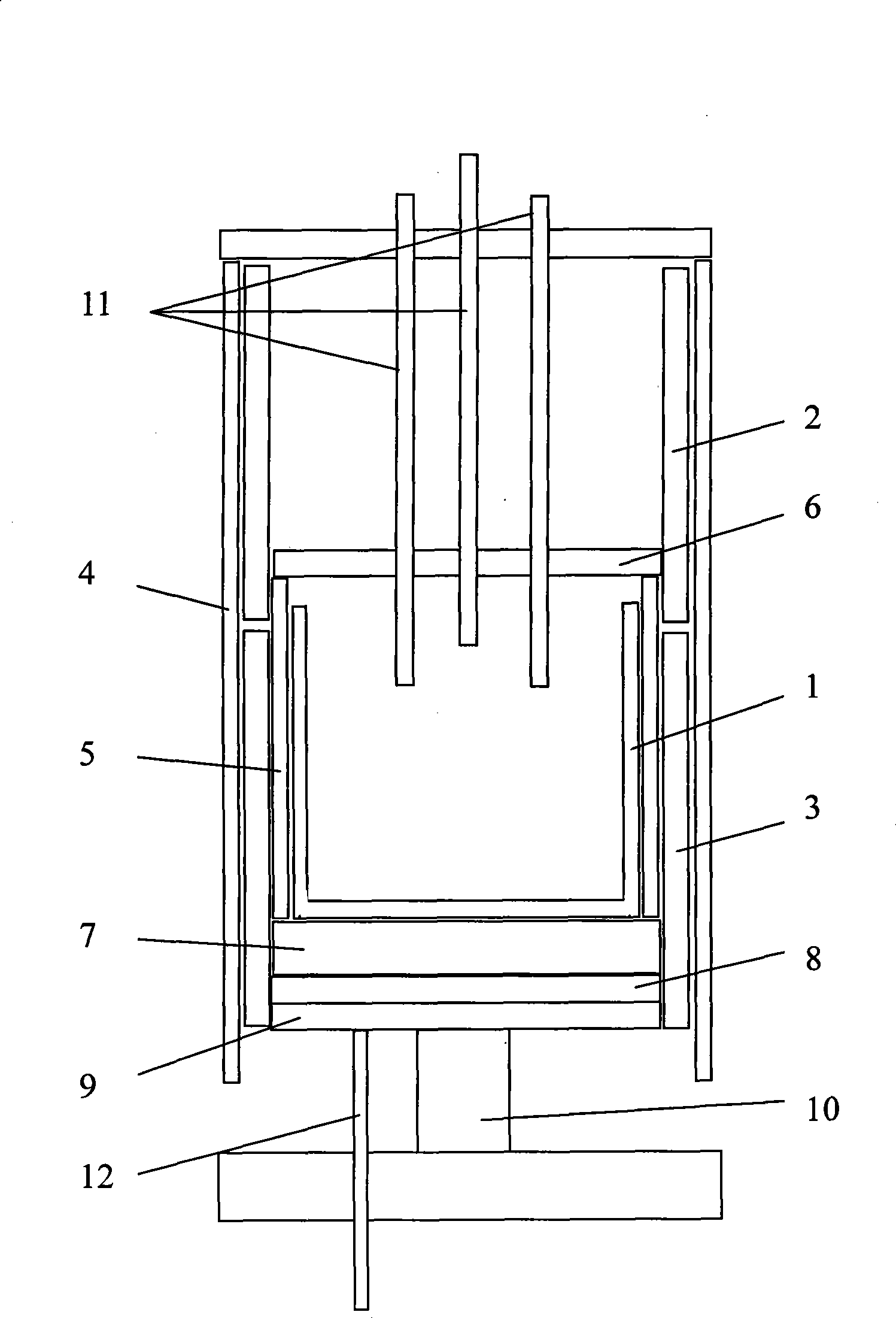 Method for purifying and ingot casting multi-temperature zones silicon material and apparatus thereof