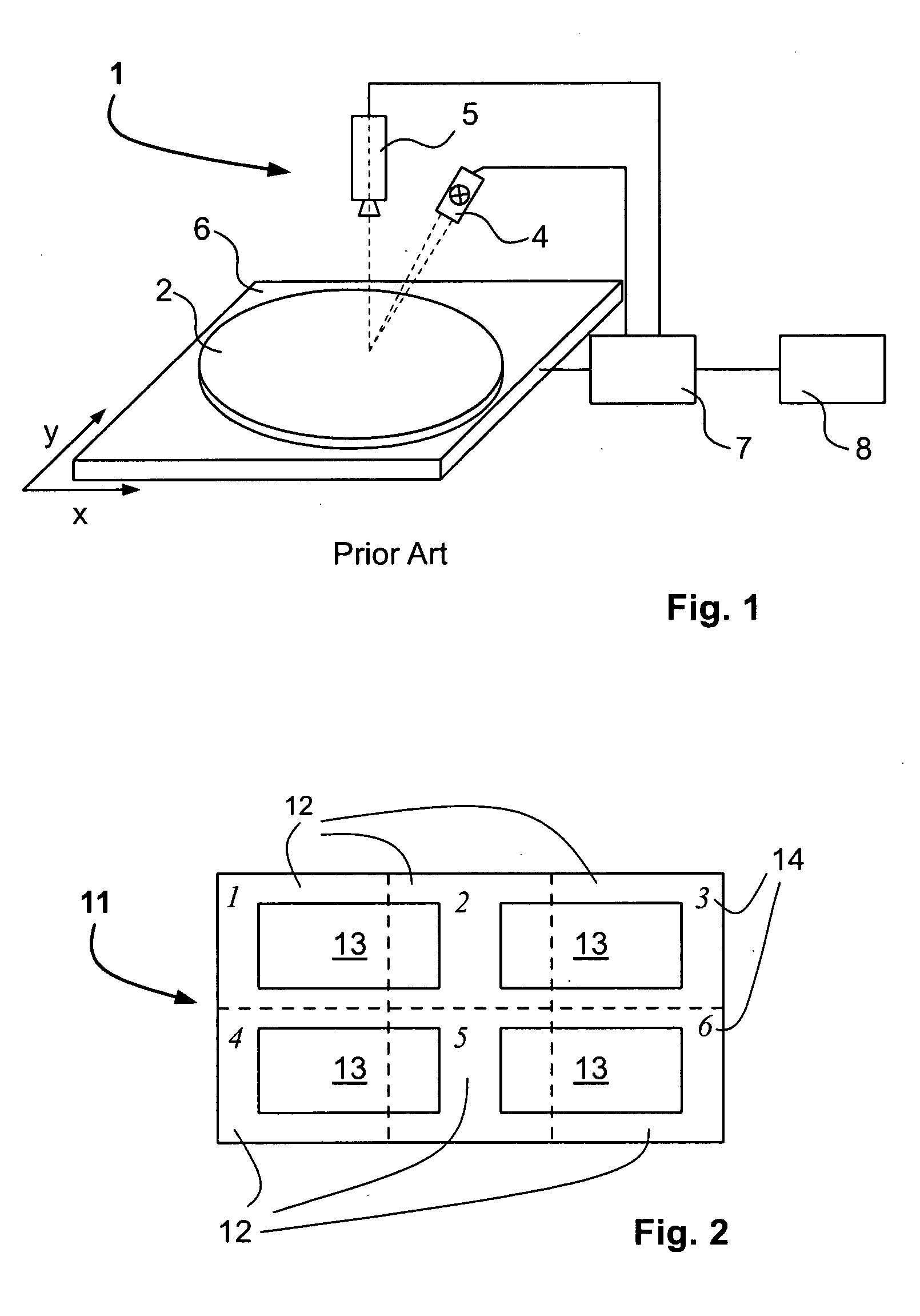 Method and apparatus for processing the image of the surface of a wafer recorded by at least one camera