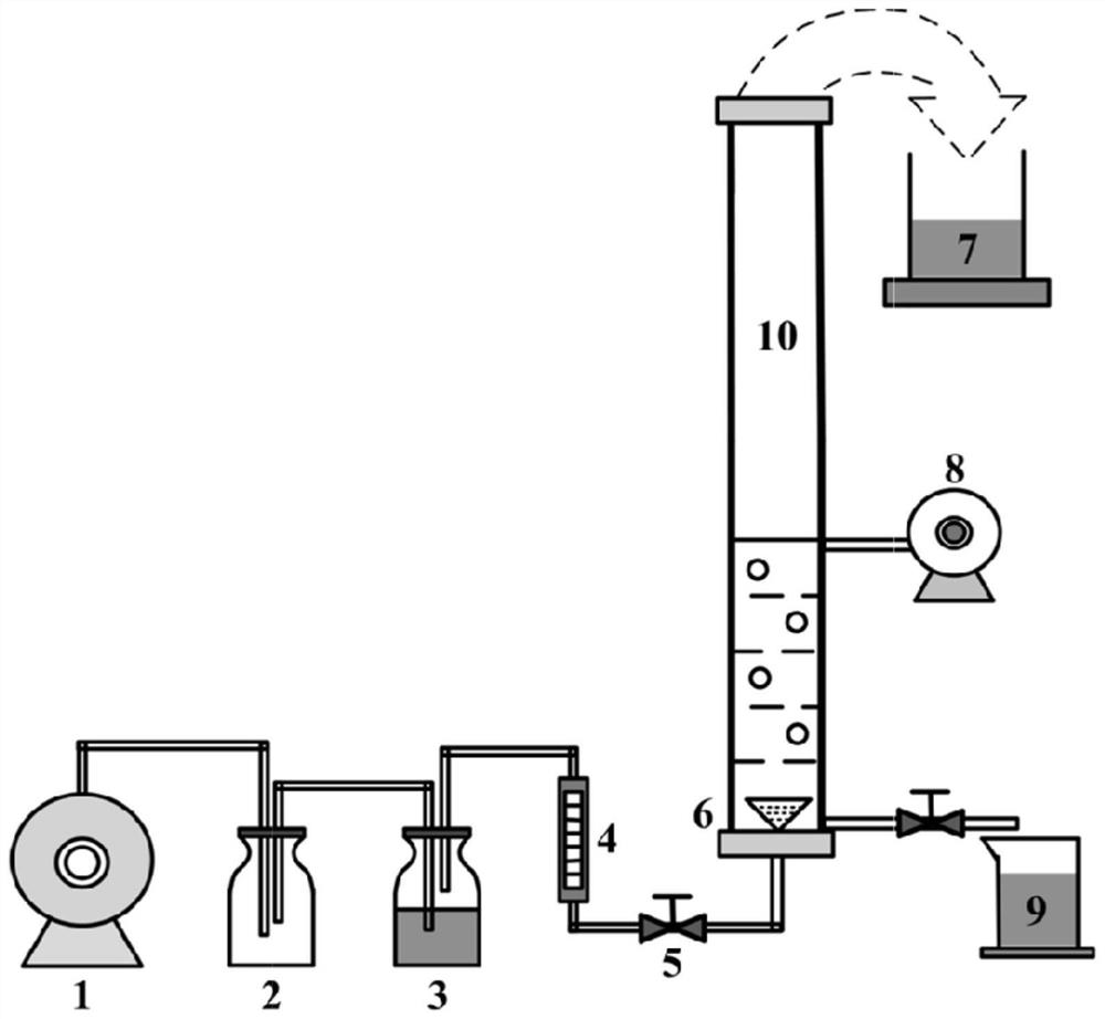 Foam separation method for concentrating and separating rosmarinic acid in perilla leaves