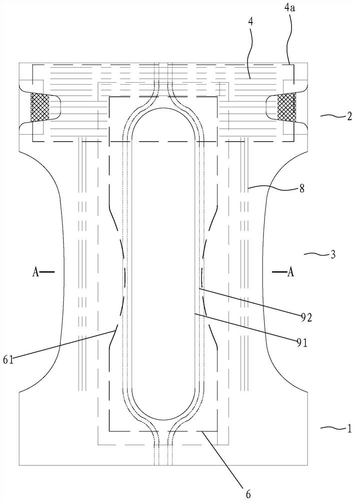 360-degree leakage-proof disposable absorption product and forming process thereof