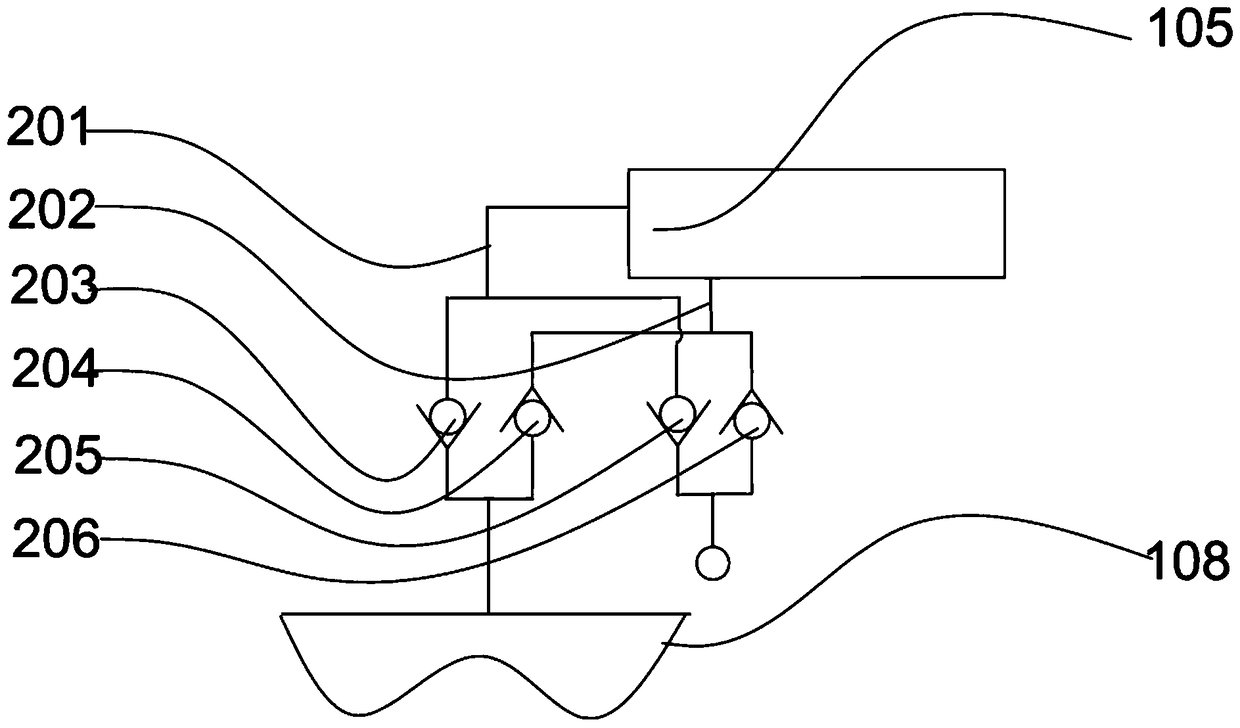 A flexible cavity type marine wave energy power generation device