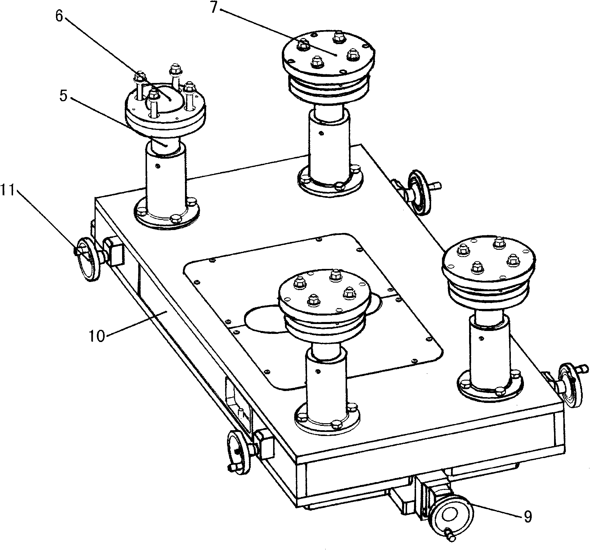 Integrated self-adhesive beacon station