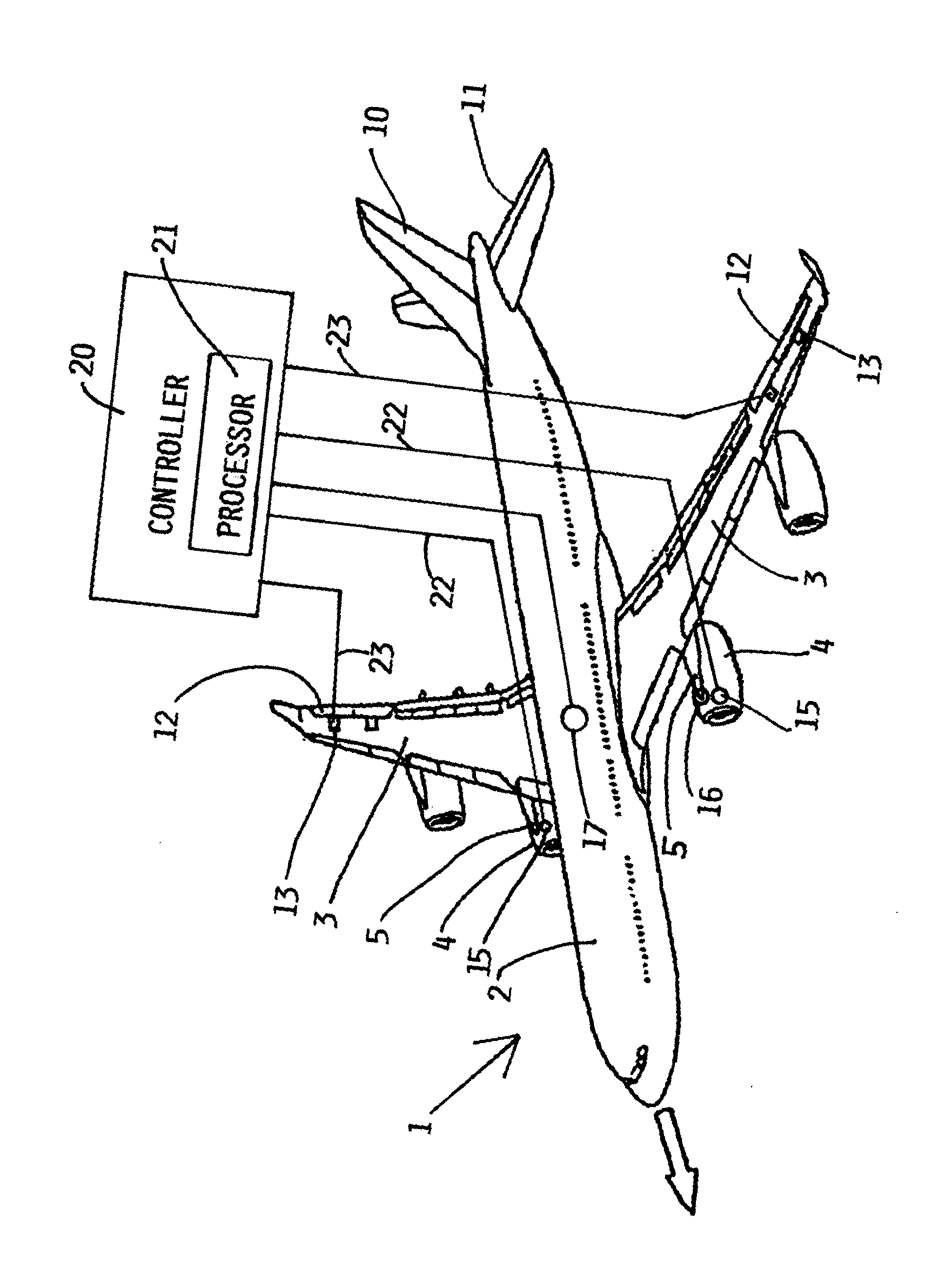 Method and system for reducing engine induced vibration amplitudes in an aircraft fuselage