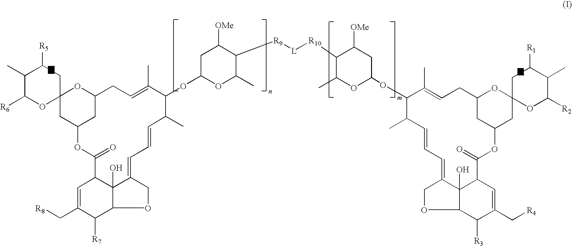 Dimeric avermectin and milbemycin derivatives