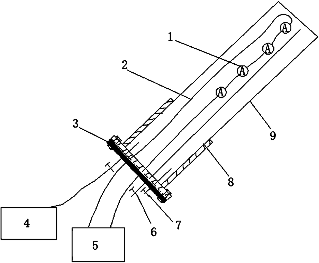 High-precision and intrinsically safe coal seam roof water guide fracture zone height real-time monitoring method