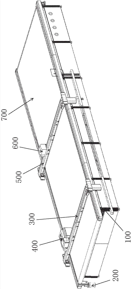 Cutting bed and belt conveying method thereof
