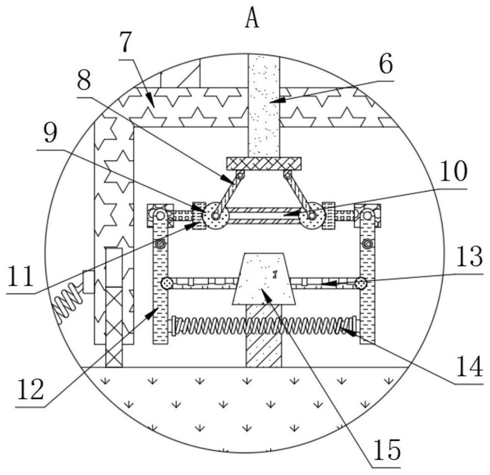 Stamping die capable of efficiently stamping workpieces and automatically popping up