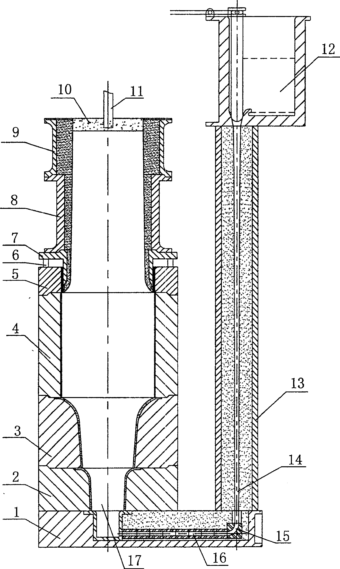 Process for preparing large cast steel support roller