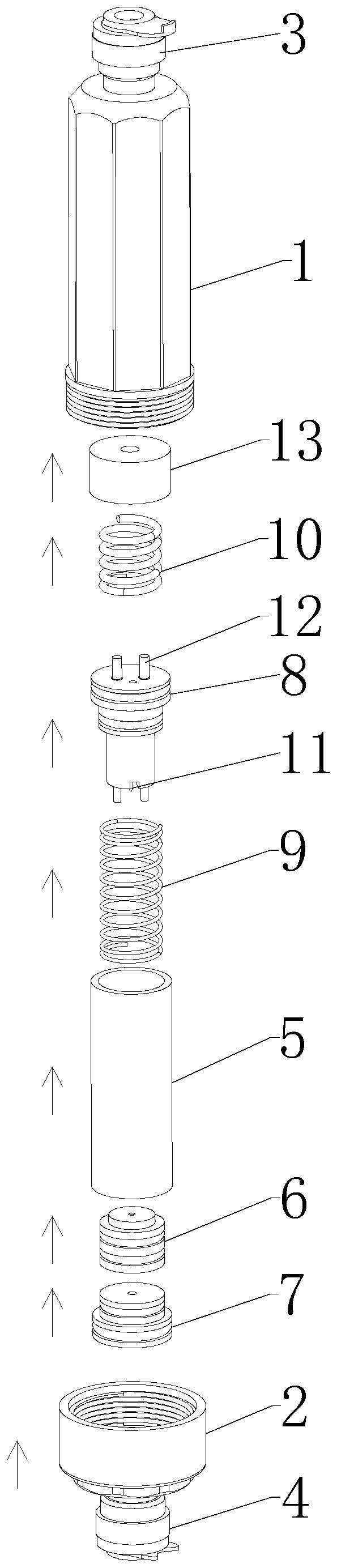 Self-flushing anti-blocking waste water jar