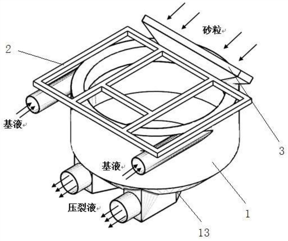 Mixing tank for fracturing sand mixing equipment