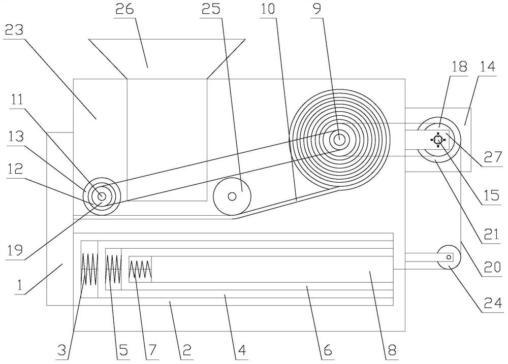 Grain spreading and airing device for wine brewing