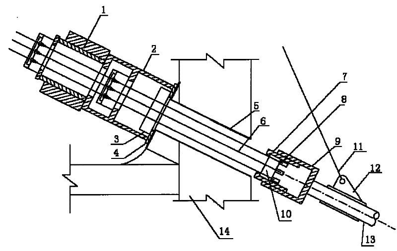 Method for arranging parallel steel wire stay cable