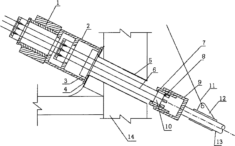Method for arranging parallel steel wire stay cable