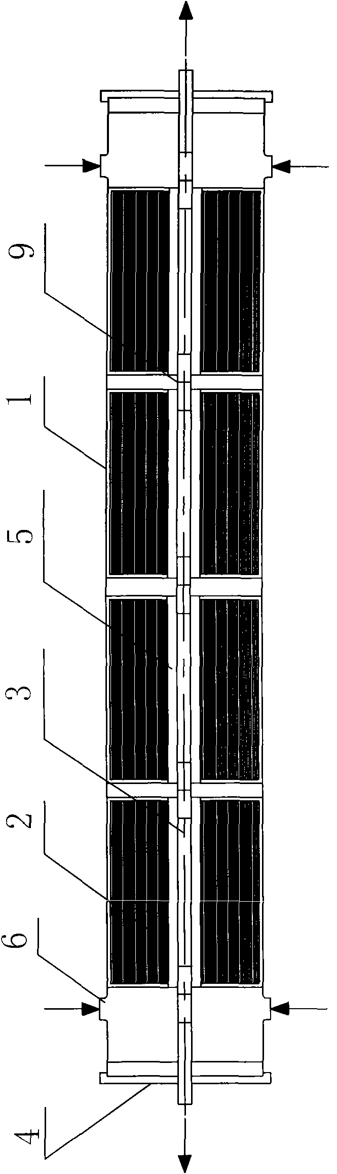 Novel membrane filtering system