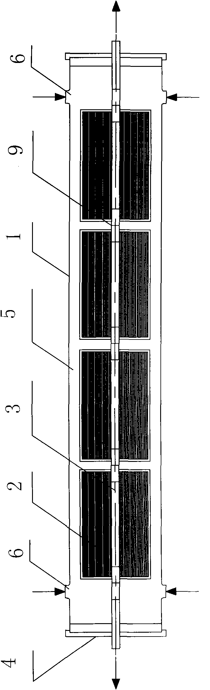 Novel membrane filtering system