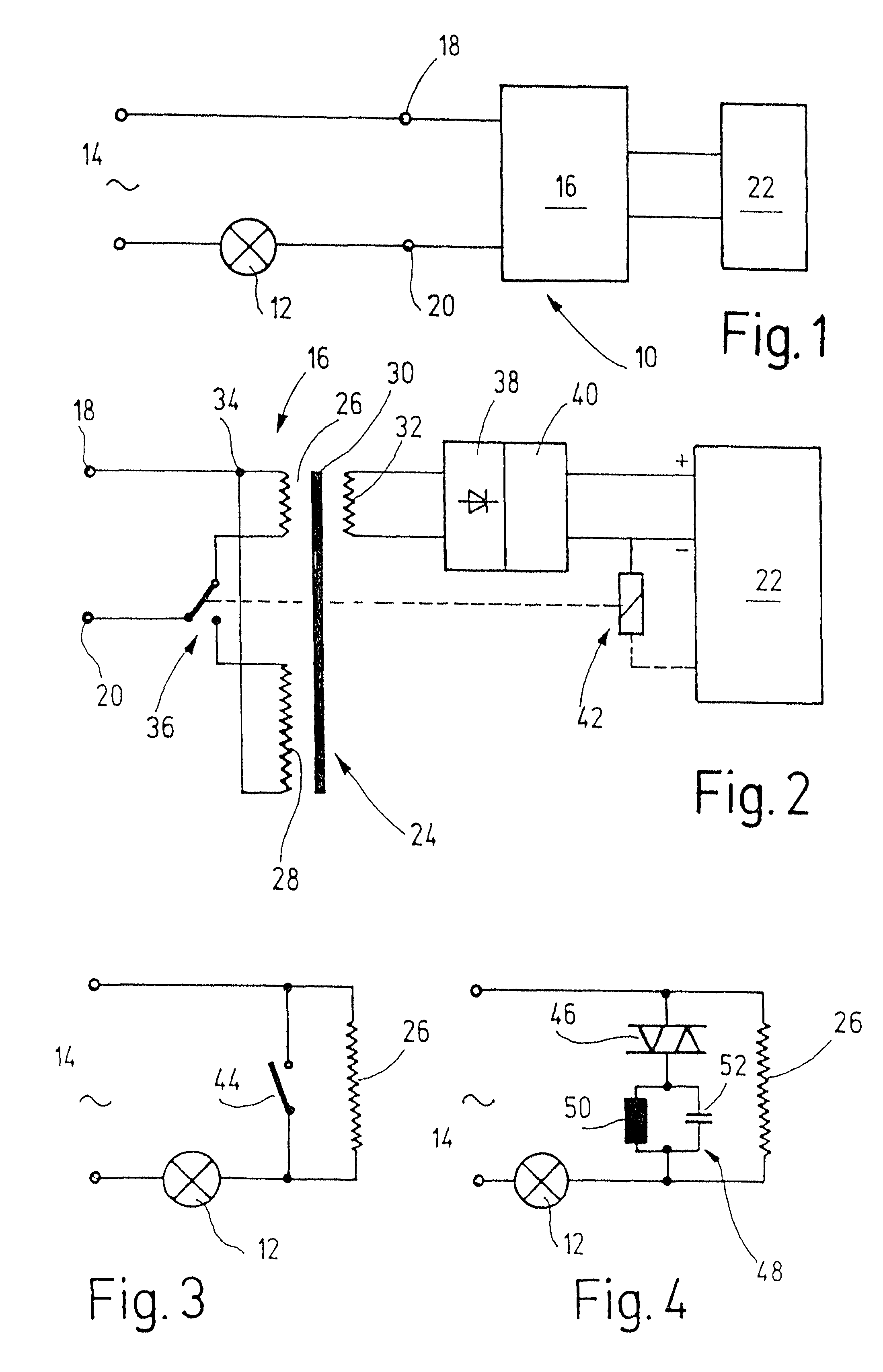 Circuit system for connecting an electrical consumer with an alternating-voltage source