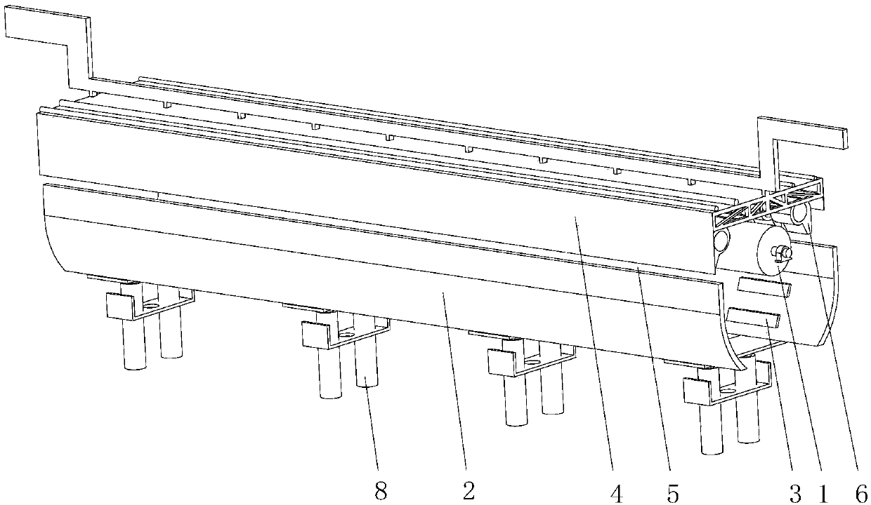 Air curtain type heat-insulation and heat-equalizing structure for fiber pipeline winding forming machine