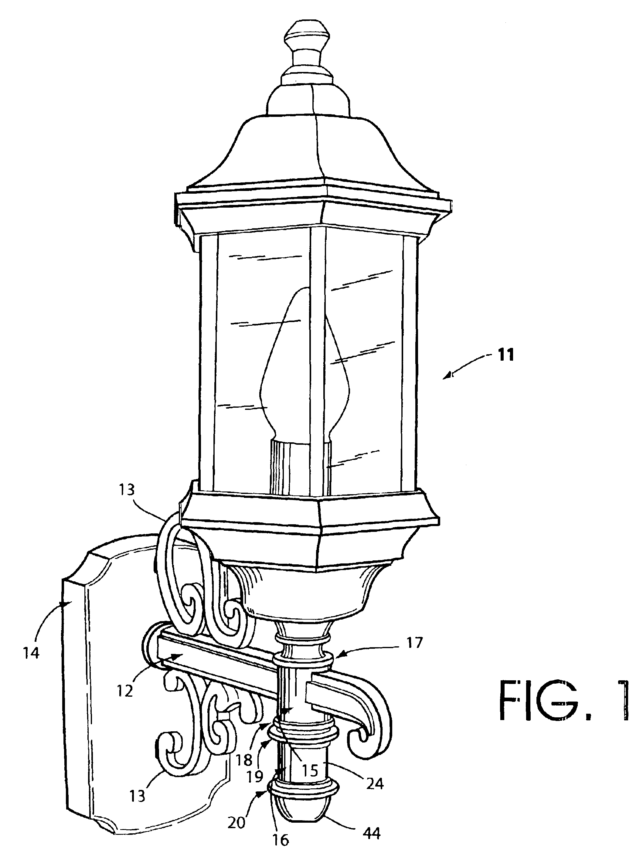 PIR motion detector for a decorative lantern