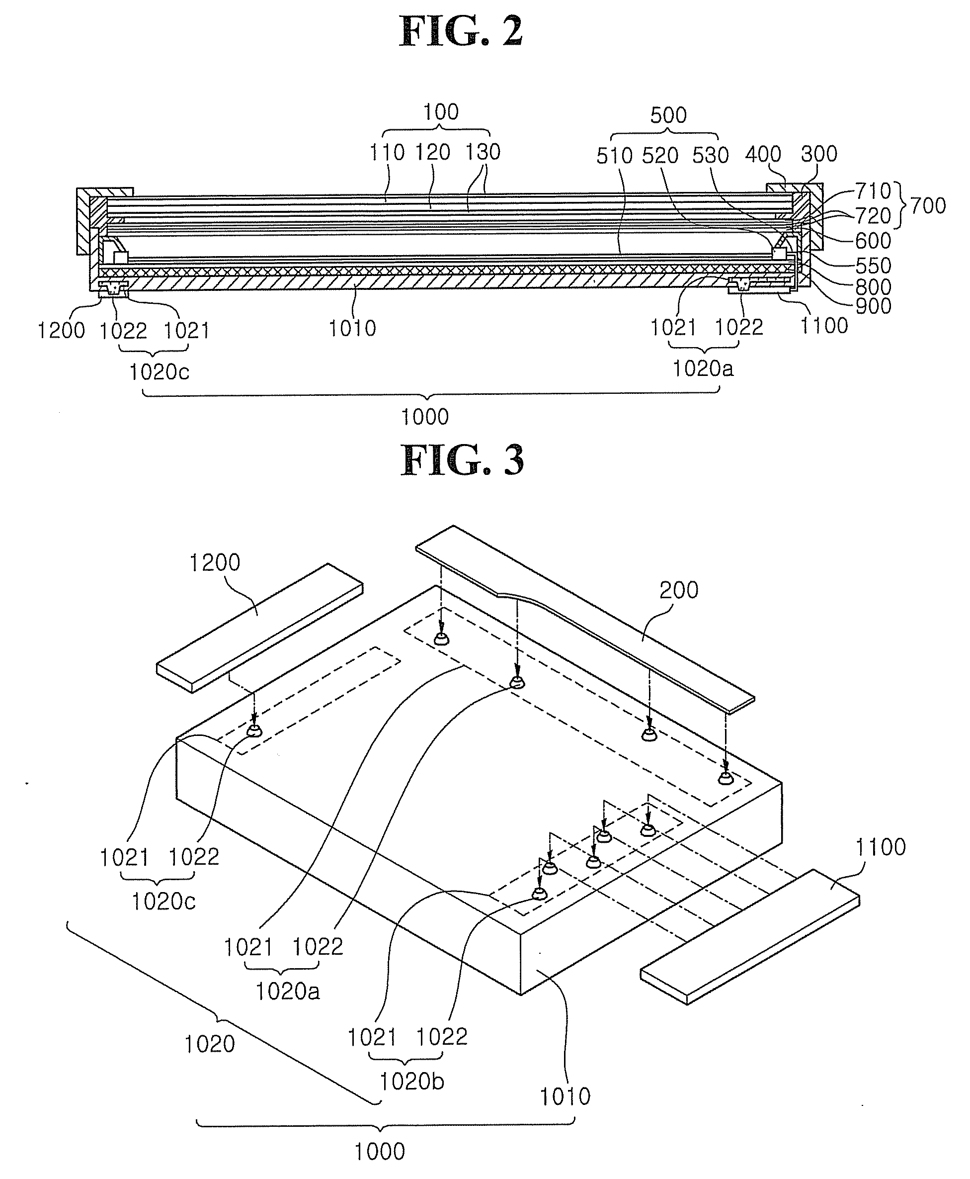 Receiving member, display having the same, and method thereof
