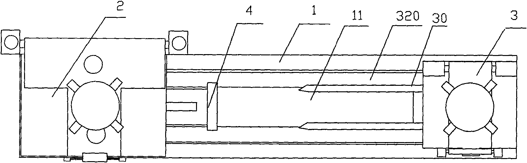 Boring machine of negative-pressure conduction lapping material