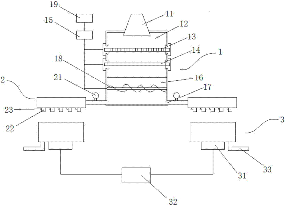 Pulp injecting device and method for pulp molding