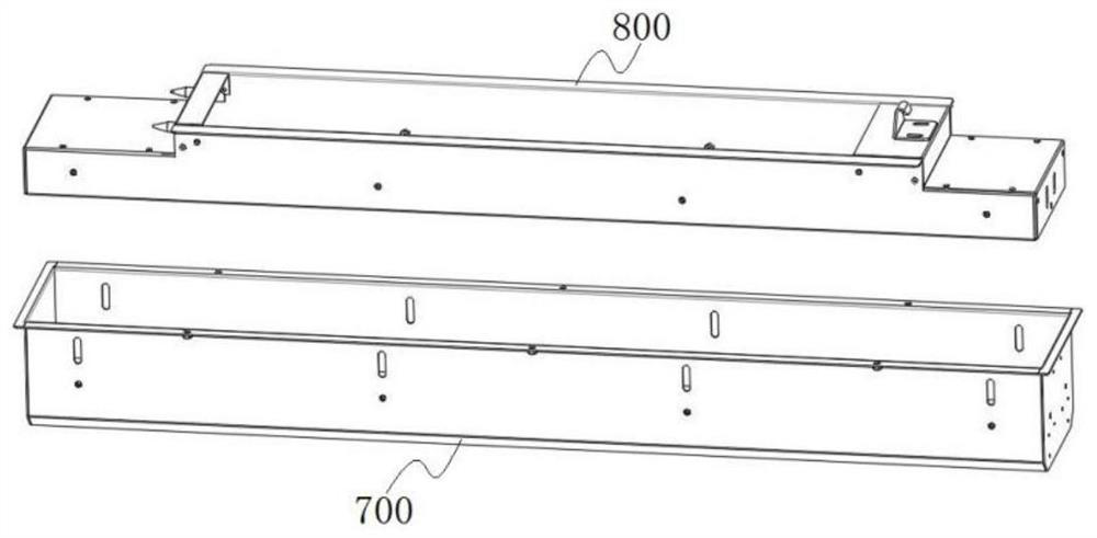 Equipment and system for assembling air uniformizing cavity in tuyere and outer frame