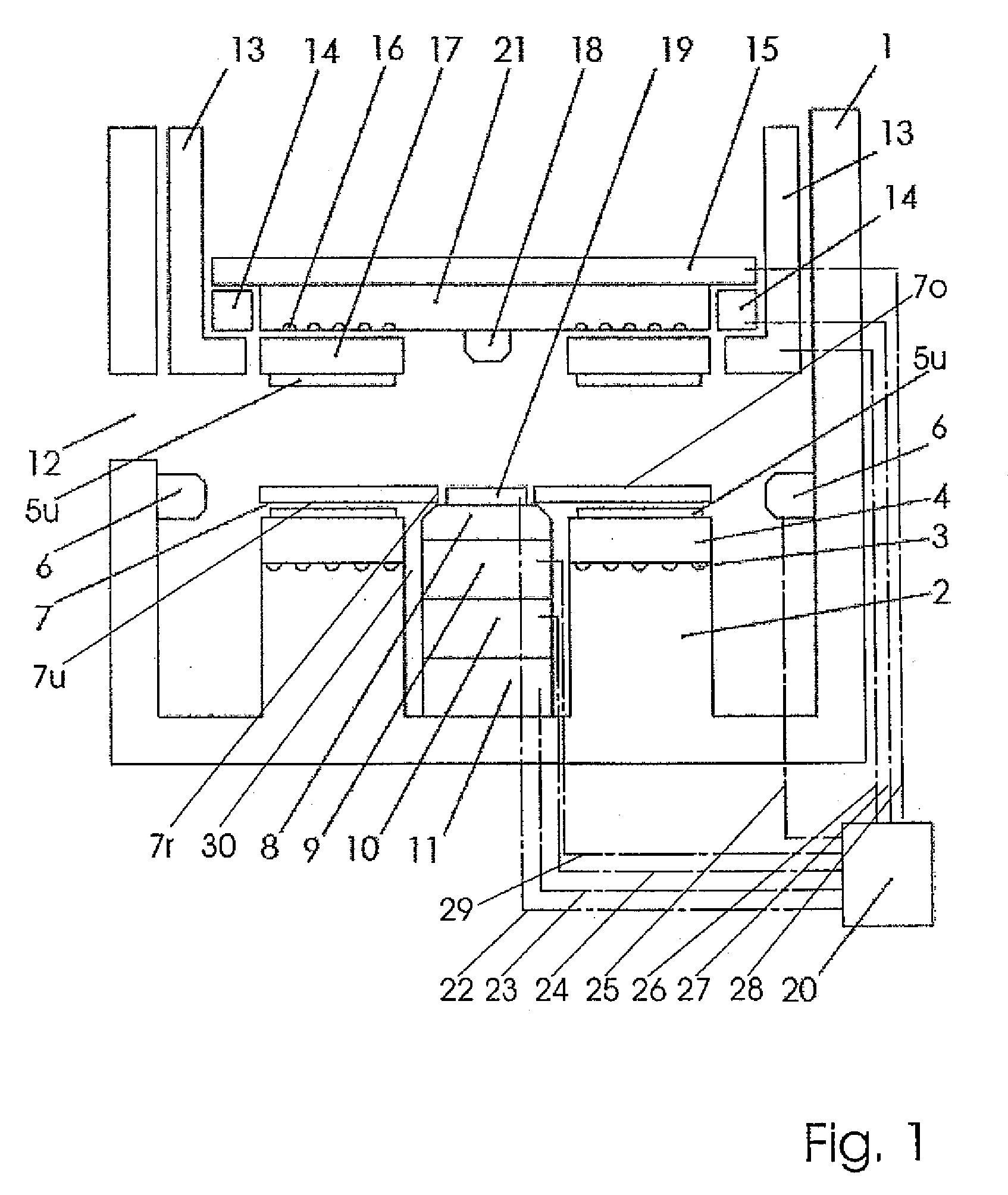 Method and device for producing a nanopatterned disc