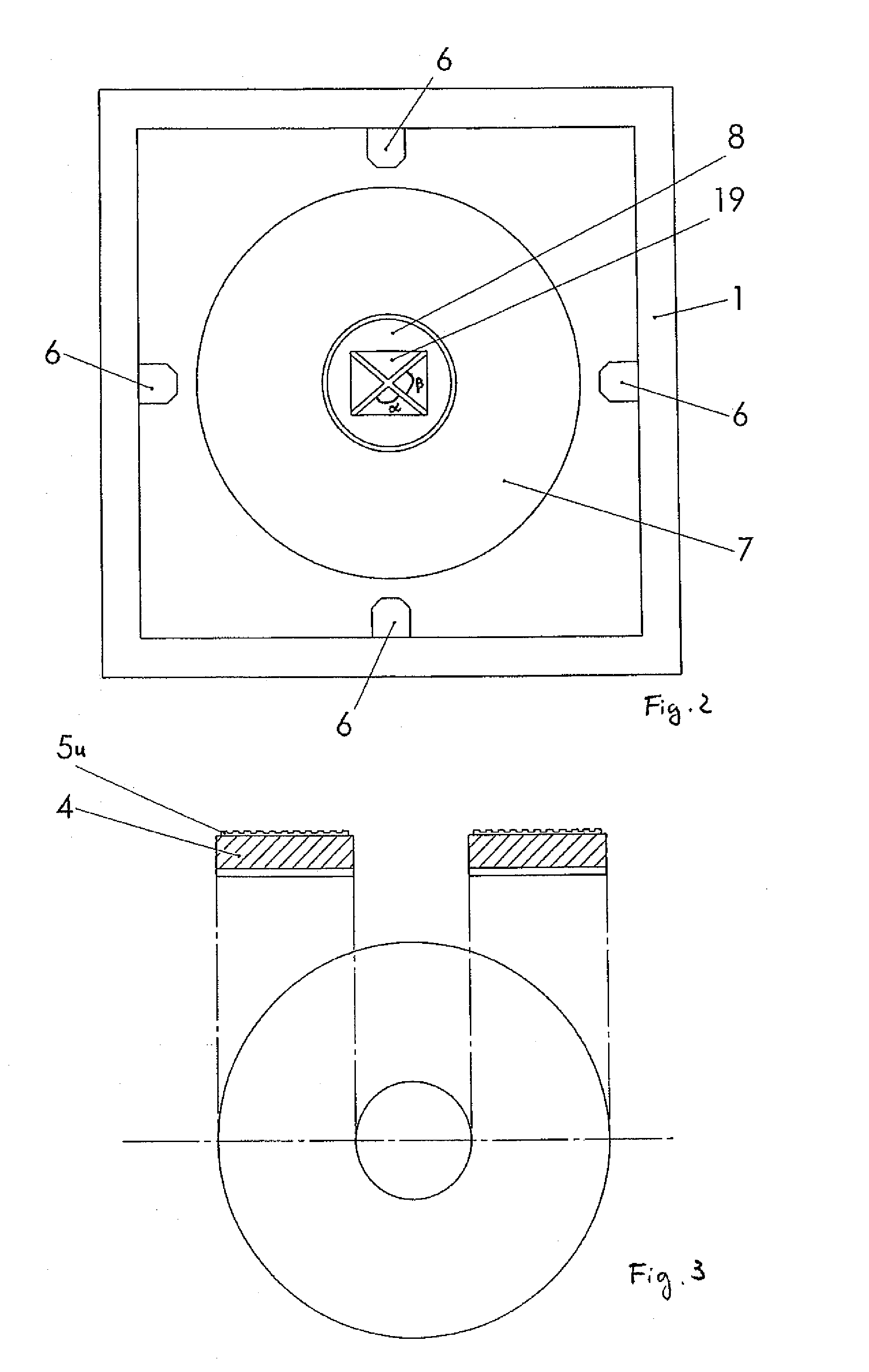 Method and device for producing a nanopatterned disc