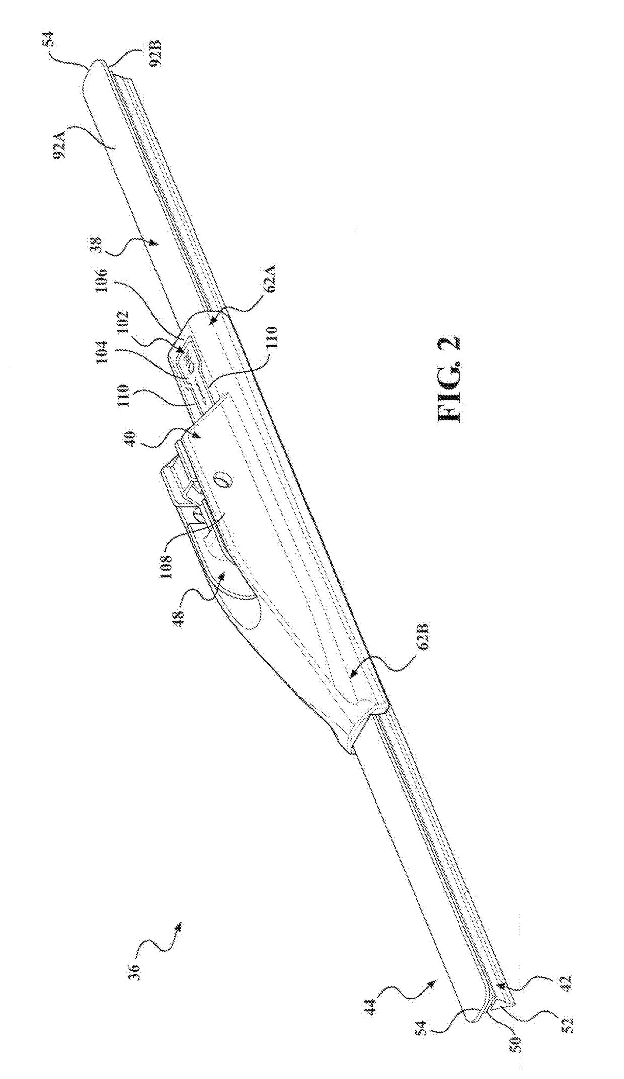 Refillable Wiper Blade With Refill Subassembly