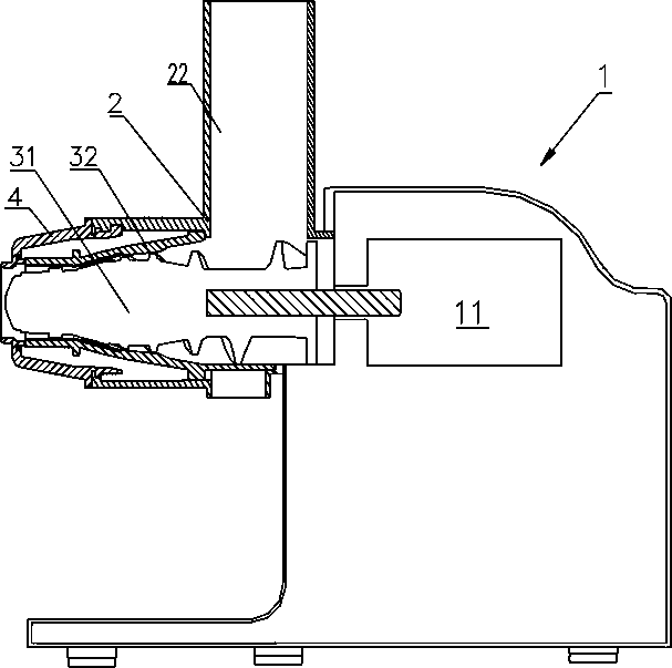 Extrusion type juicer