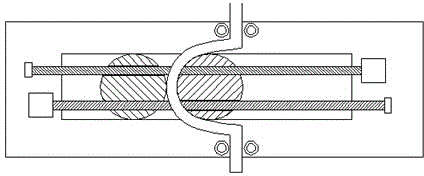 Electricity transmission cable bending equipment with single guide sliding groove and bending method thereof