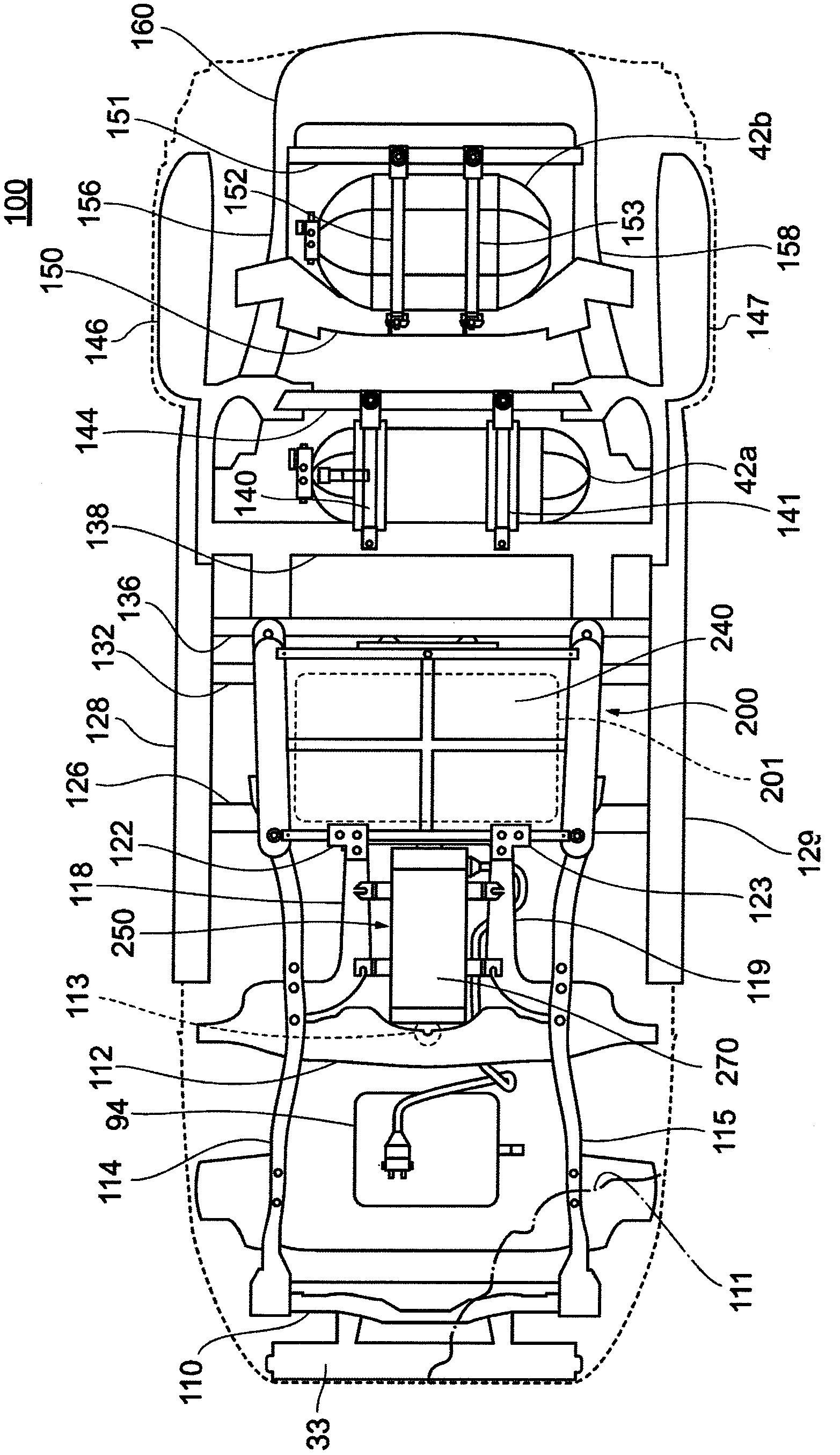 Fuel cell assembly and vehicle