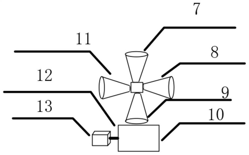 Space robot capable of reducing influence of wake flow of attitude engine and working method of space robot