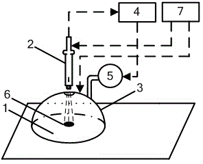 Combined type continuous casting blank surface temperature measurement method and instrument