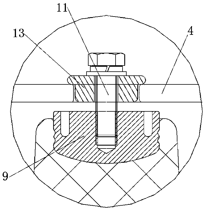 Assembling tool for GIL post insulator test