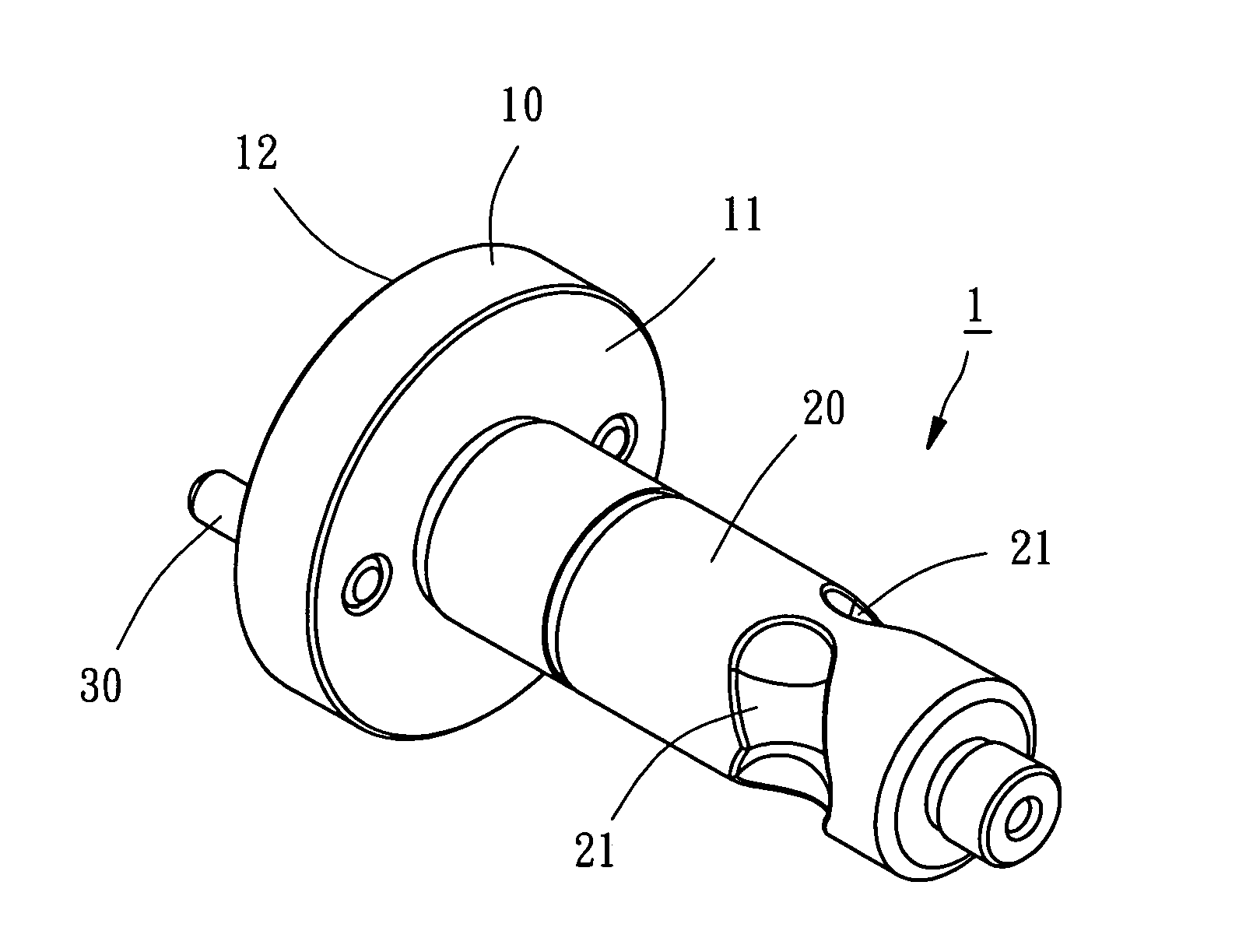 Shaft for power impact tool