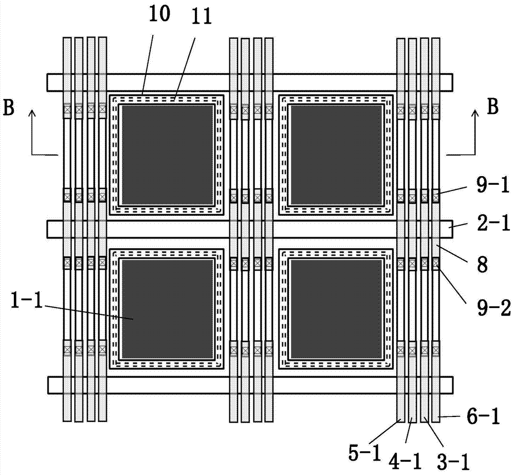 A cmos image sensor pixel unit array