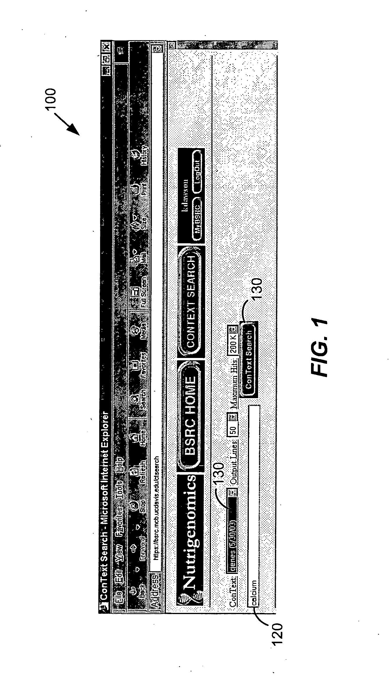 System and method of context-specific searching in an electronic database