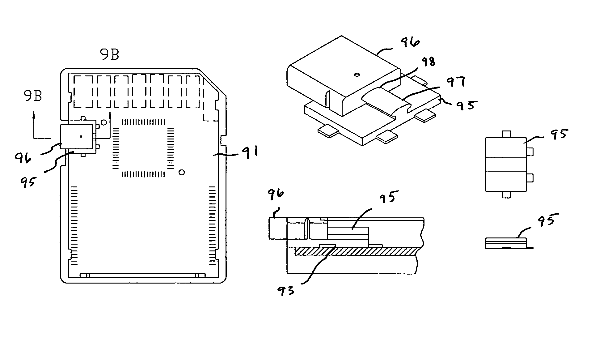 Removable flash integrated memory module card and method of manufacture