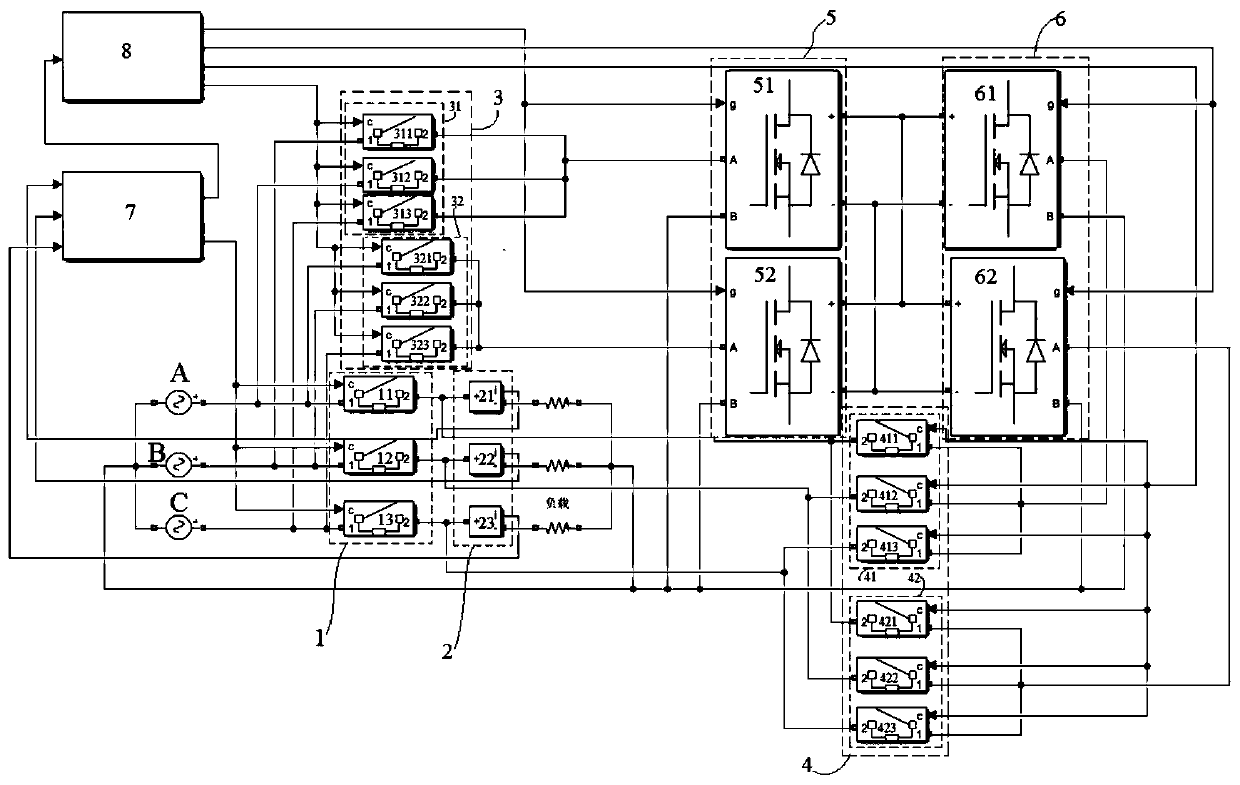 Backup power supply based on unbalanced AC/DC single/two-phase fault and its application