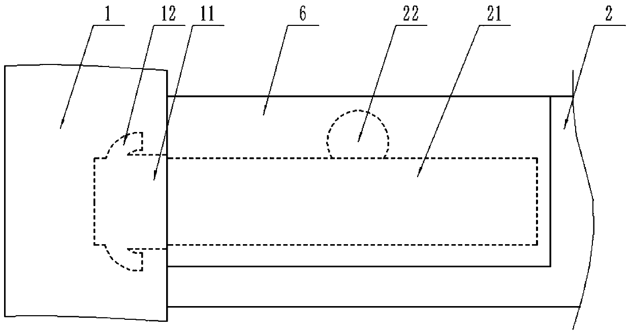 Mobile house with house beam and supporting column connecting structure and connecting method