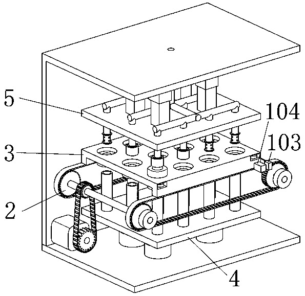 Plastic package stator rust-proof treatment device and using method thereof