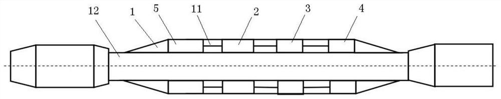 Underground auxiliary rock carrying tool and method