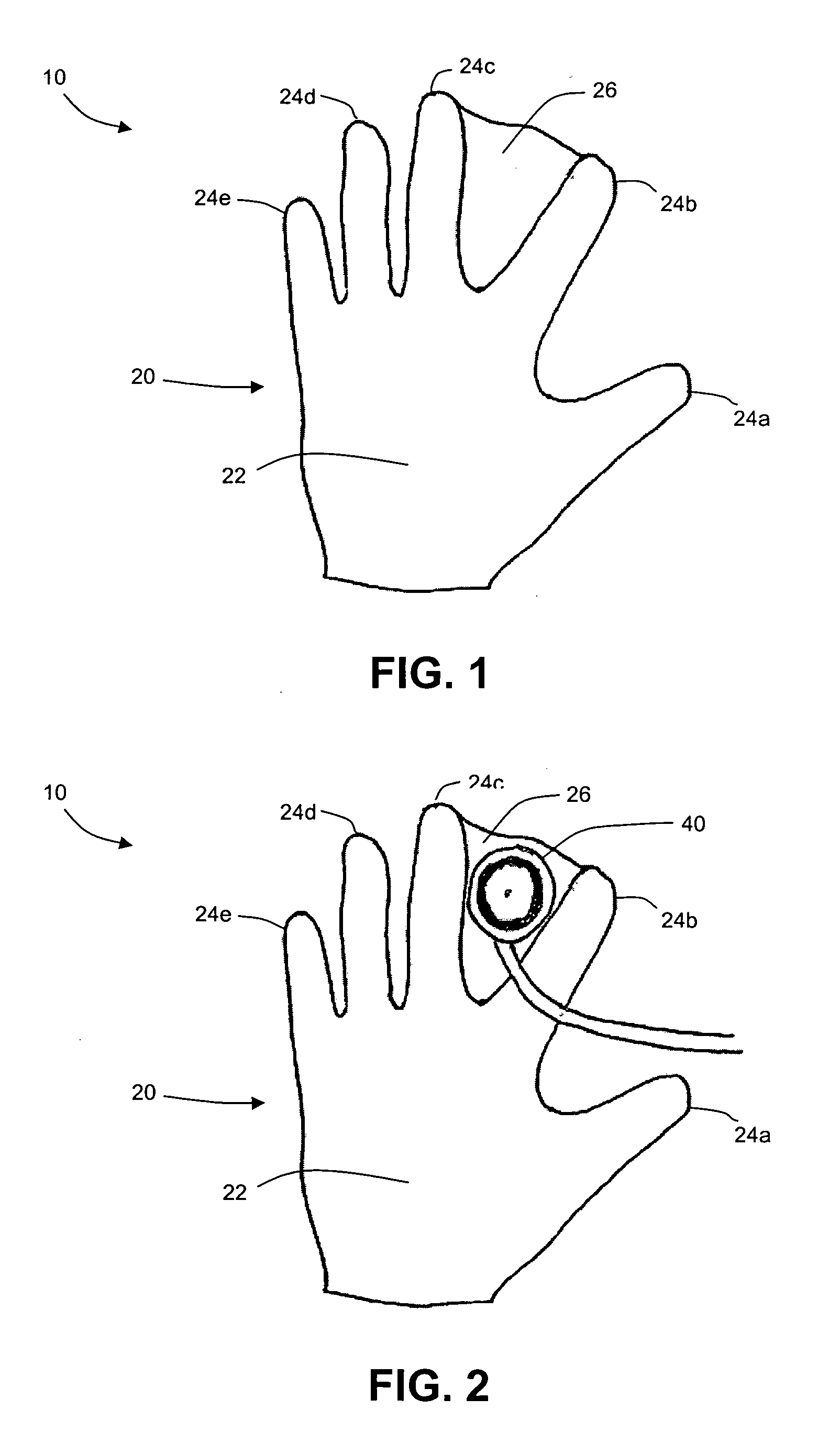 Medical glove with stethoscope protection