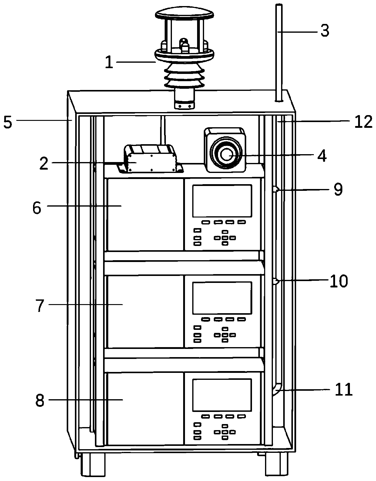 Mobile ship exhaust emission traceability device and method