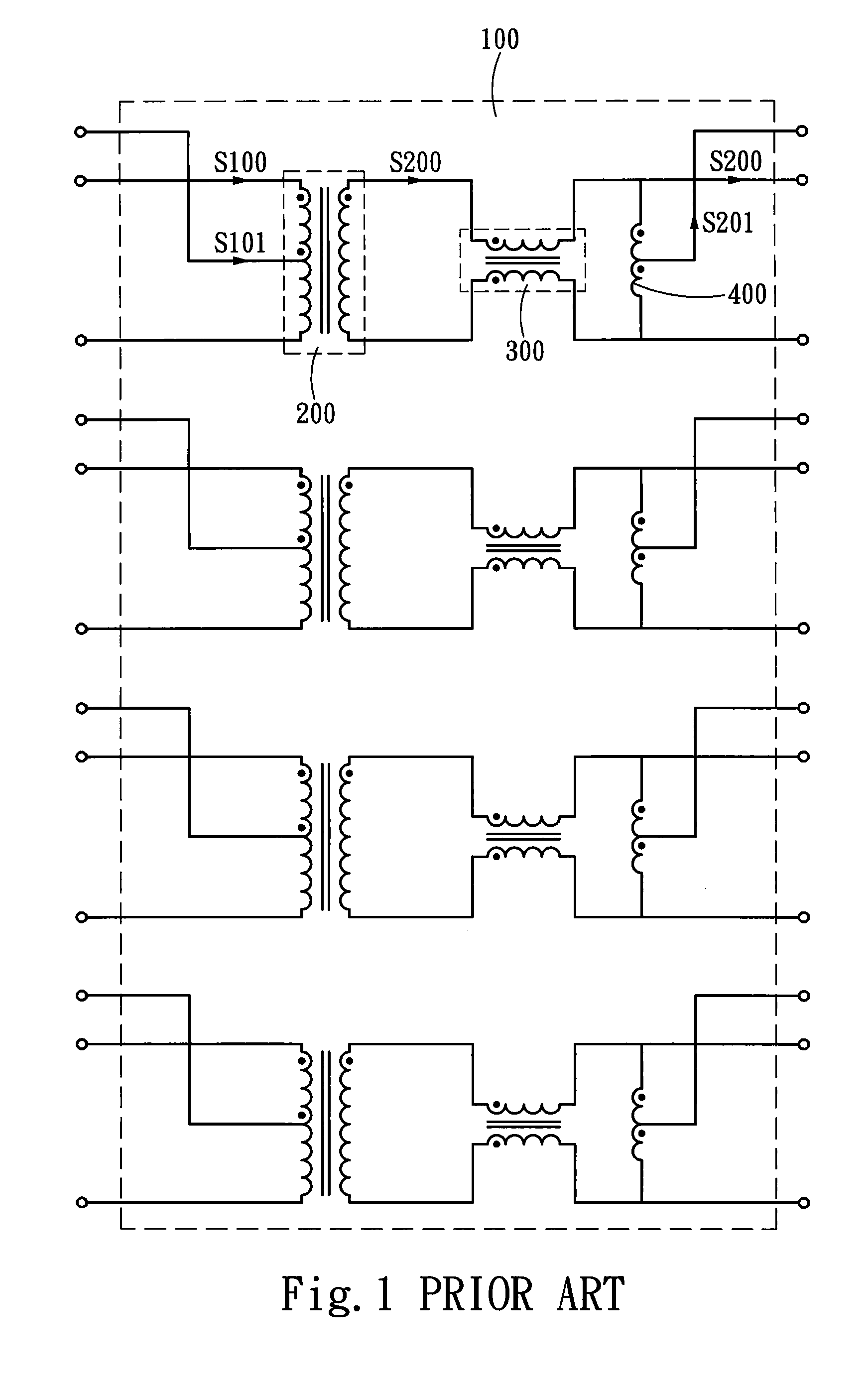 Network transformer to reduce electromagnetic interference